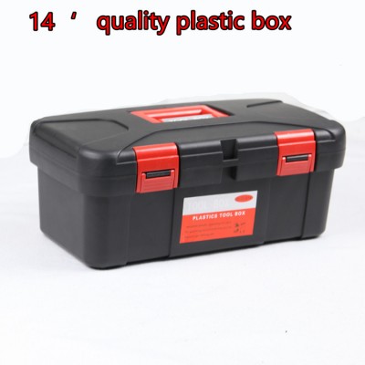 14 Inch Black Plastic Tool Box Household Hardware Electrical Maintenance Tool Box art box